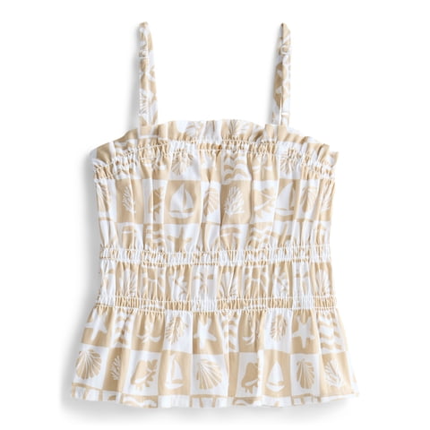 Girls Smocked Peplum Top, Sizes 4-18