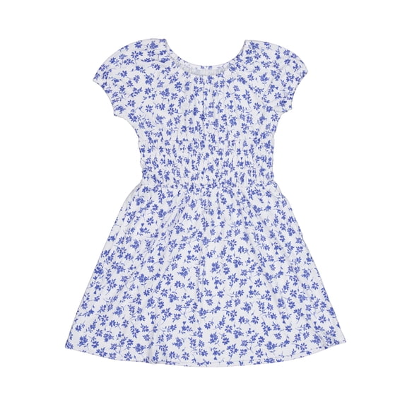 Wonder Nation Girls Smocked Waist Dress, Sizes 4-18 & Plus