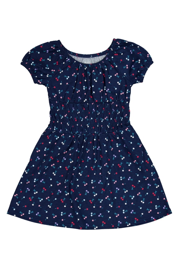 Girls Smocked Waist Dress, Sizes 4-18 & Plus