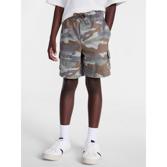 Wonder Nation Boys Soft Cargo Shorts, Sizes XS-XXL & Husky