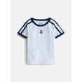 thumbnail image 1 of Wonder Nation Girls Sporty Graphic Top with Short Sleeves, Sizes 4-18 & Plus, 1 of 4