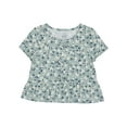 thumbnail image 1 of Wonder Nation Girls Short Sleeve Bow Front Top, Sizes 4-18 & Plus, 1 of 4