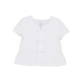 thumbnail image 1 of Wonder Nation Girls Short Sleeve Bow Front Top, Sizes 4-18 & Plus, 1 of 4