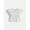 thumbnail image 1 of Wonder Nation Girls Bow Front Top with Short Sleeves, Sizes 4-18 & Plus, 1 of 3
