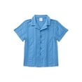 thumbnail image 1 of Wonder Nation Boys Cotton Button Up Top with Short Sleeves, Sizes XS-XXL, 1 of 3