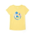 thumbnail image 1 of Wonder Nation Girls' Embellished Graphic Tee with Short Sleeves, Sizes 4-18 & Plus, 1 of 3