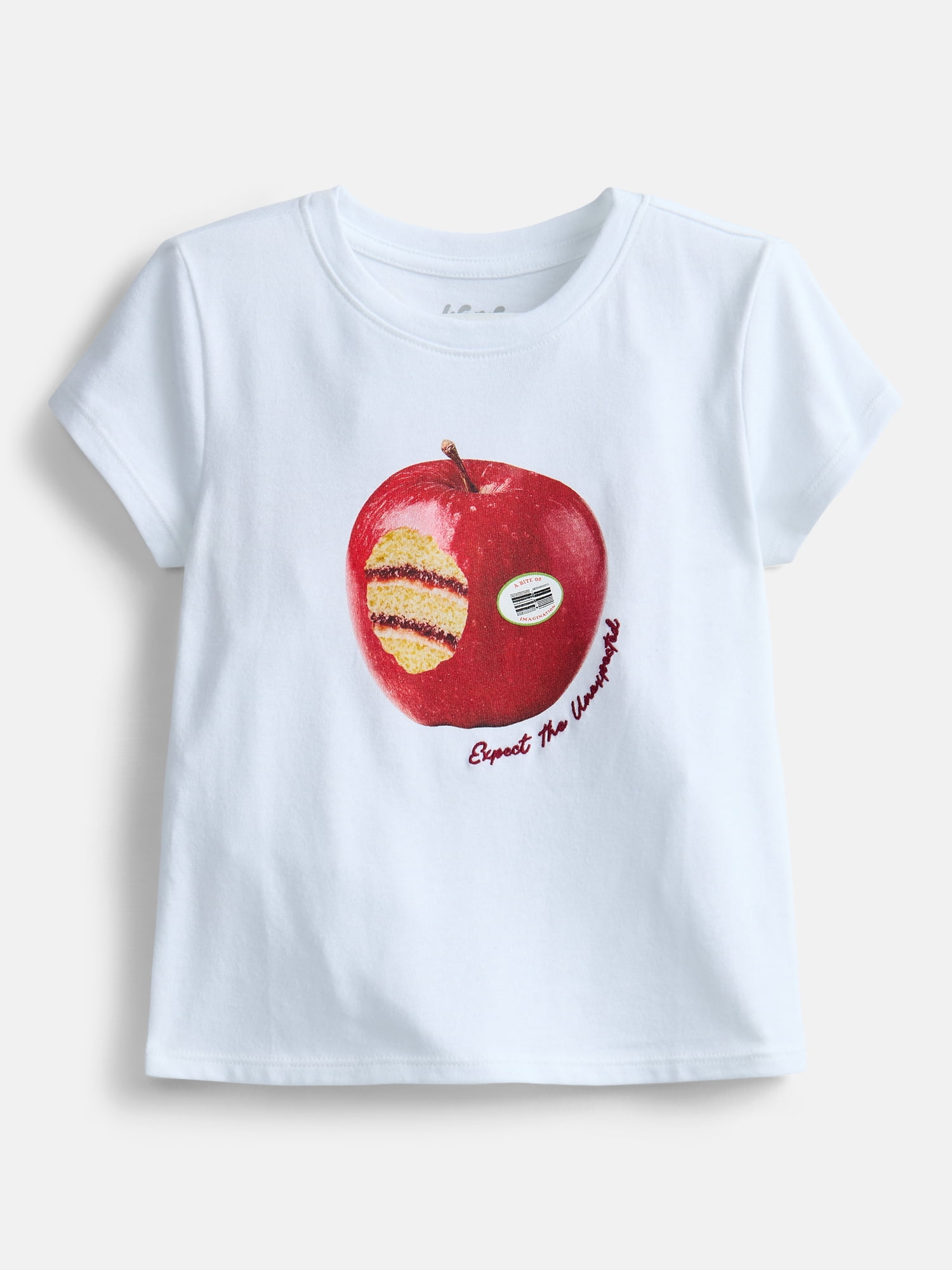 Wonder Nation Girls Embellished Graphic Tee with Short Sleeves, Sizes 4-18 & Plus