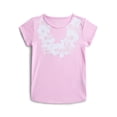 thumbnail image 1 of Wonder Nation Girls Embellished Graphic Tee with Short Sleeves, Sizes 4-18 & Plus, 1 of 3