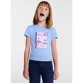 thumbnail image 1 of Wonder Nation Girls Embellished Graphic Tee with Short Sleeves, Sizes 4-18 & Plus, 1 of 4