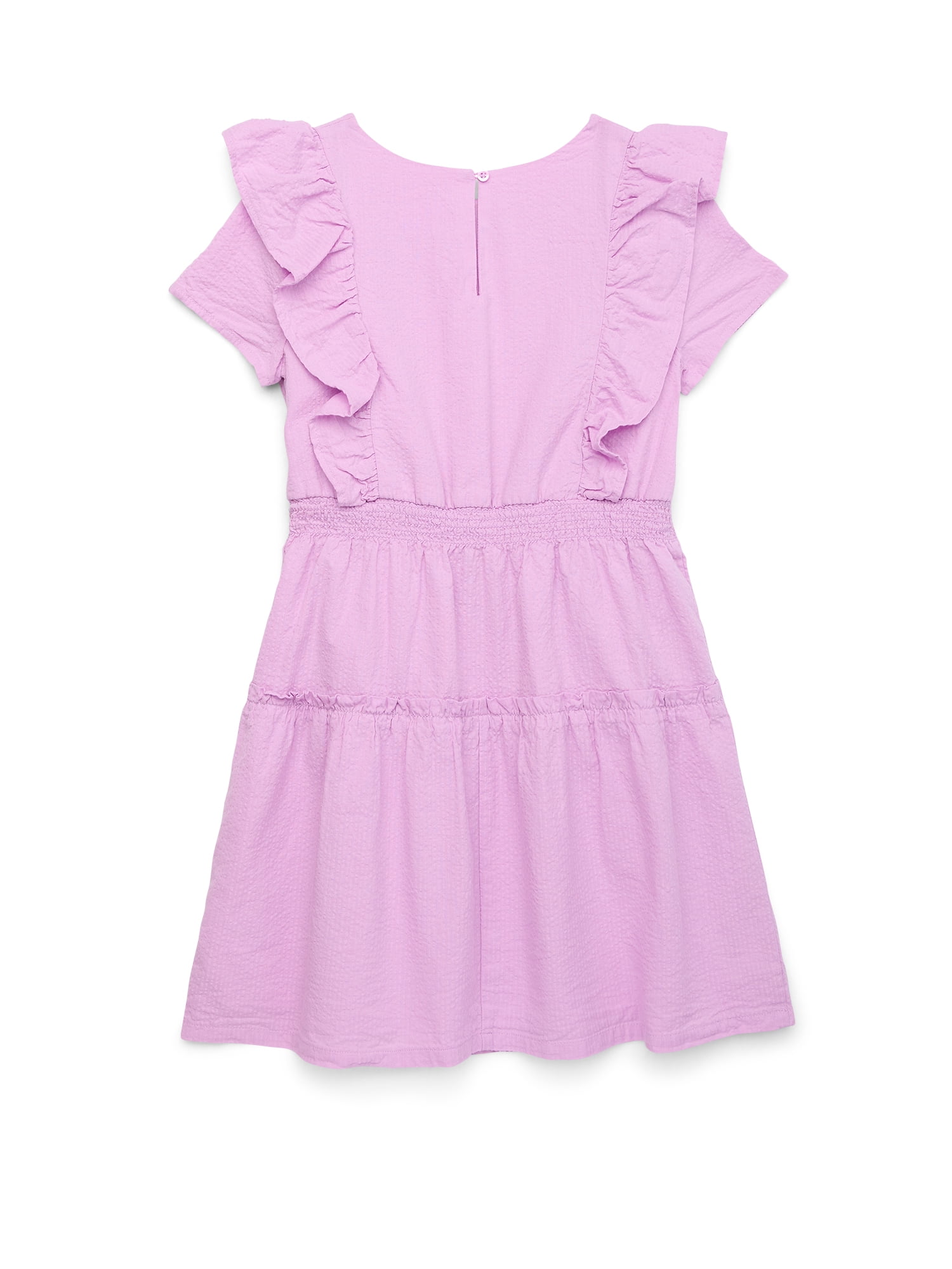 Wonder Nation Girls Flutter Shoulder Dress, Sizes 4-18 & Plus