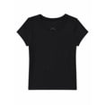 thumbnail image 1 of Wonder Nation Toddler Girls Solid Tee with Short Sleeves, Sizes 18M-5T, 1 of 2