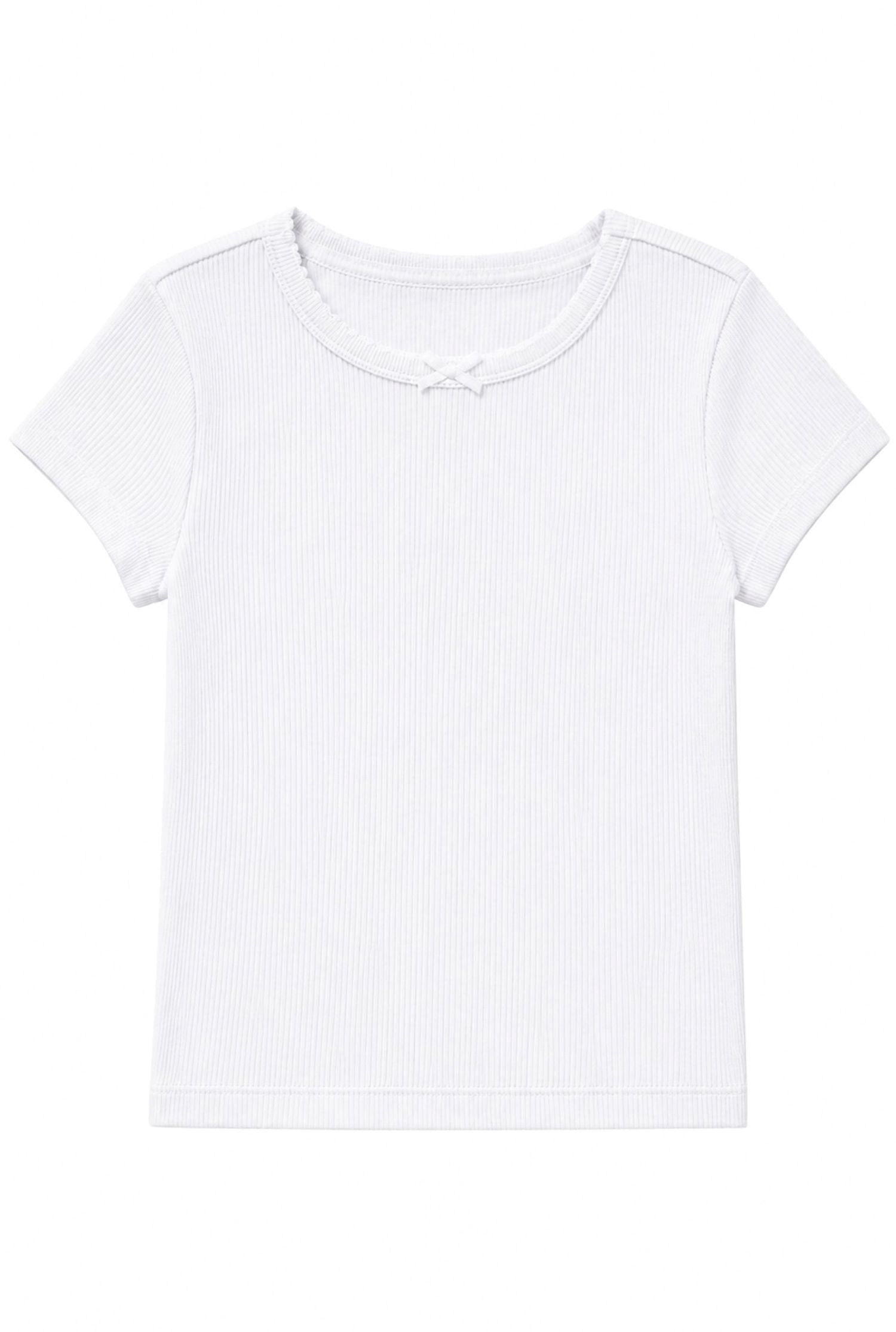 Wonder Nation Toddler Girls Solid Tee with Short Sleeves, Sizes 18M-5T