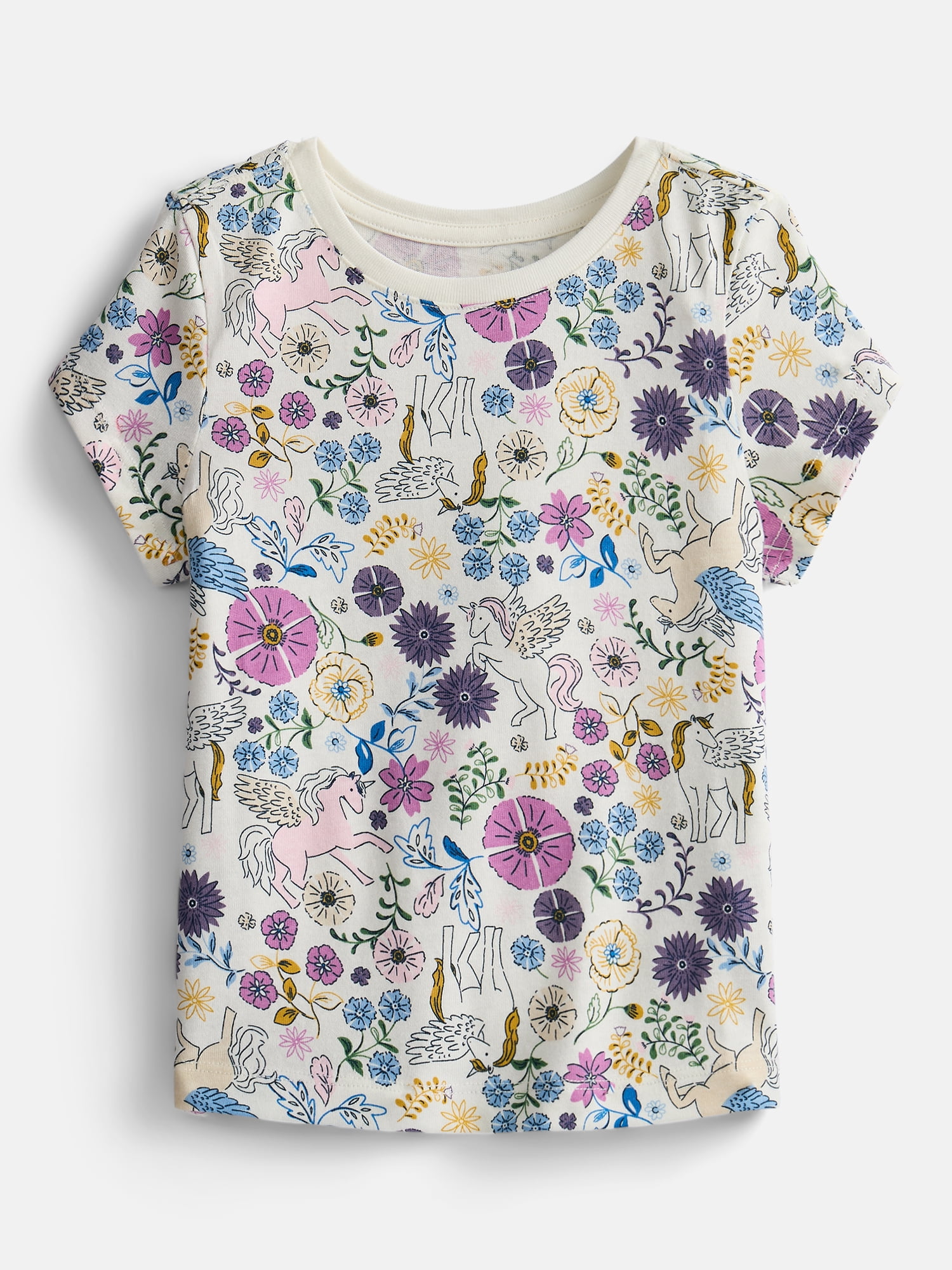 Wonder Nation Toddler Girls' Graphic Tee with Short Sleeves, Sizes 18M-5T