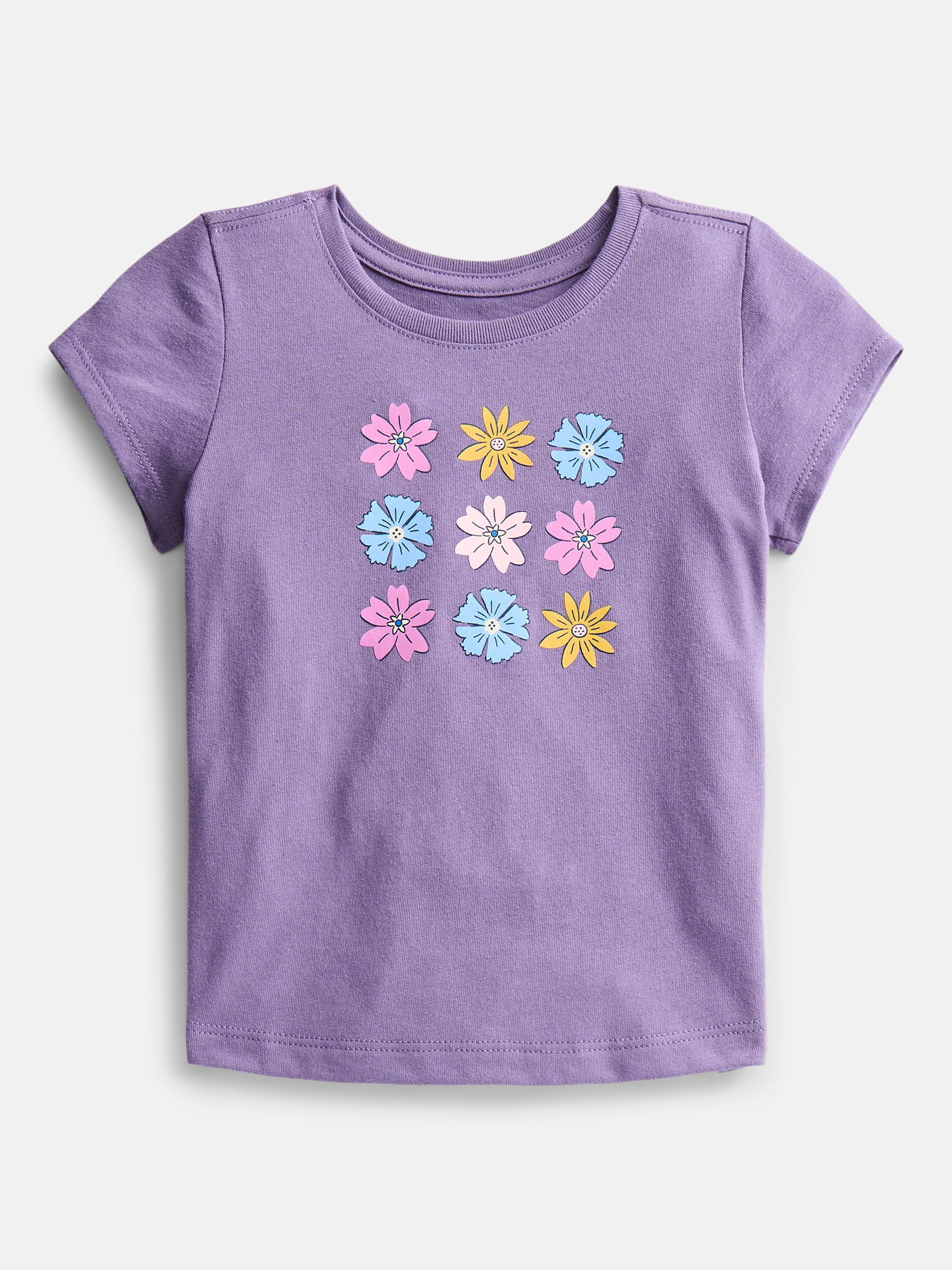 Wonder Nation Toddler Girls' Graphic Tee with Short Sleeves, Sizes 18M-5T