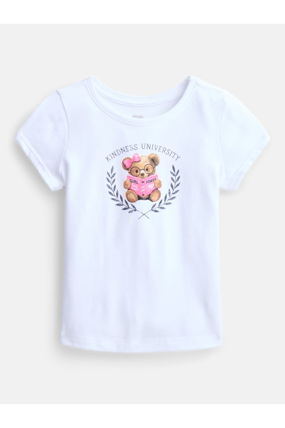 Toddler Girls' Graphic Tee with Short Sleeves, Sizes 18M-5T