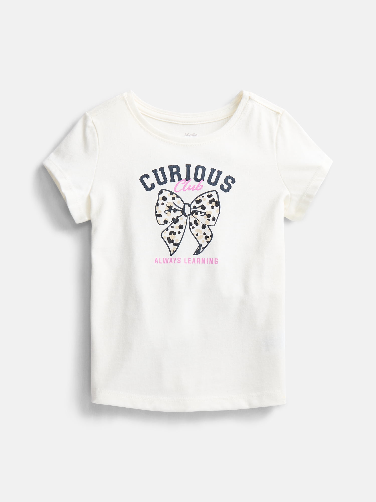 Wonder Nation Toddler Girls' Graphic Tee with Short Sleeves, Sizes 18M-5T