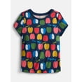 thumbnail image 1 of Wonder Nation Toddler Girls Graphic Tee with Short Sleeves, Sizes 18M-5T, 1 of 3