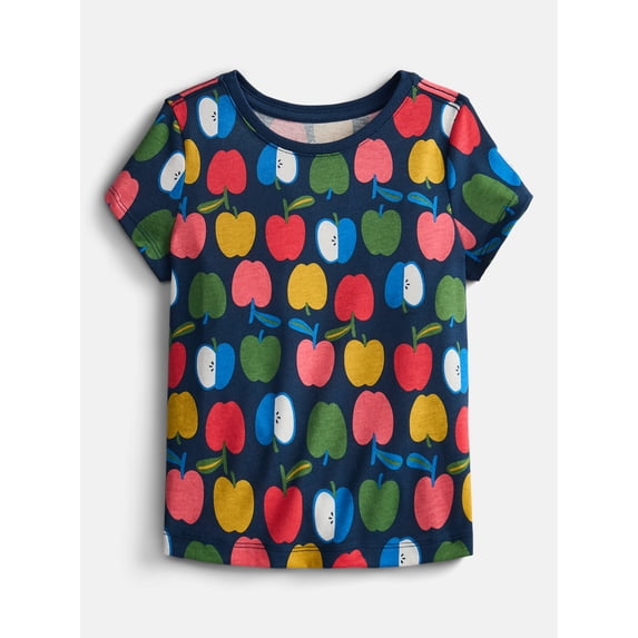Wonder Nation Toddler Girls Graphic Tee with Short Sleeves, Sizes 18M-5T