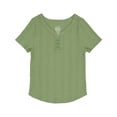 thumbnail image 1 of Wonder Nation Girls Short Sleeve Henley Knit Top, Sizes 4-18 & Plus, 1 of 4