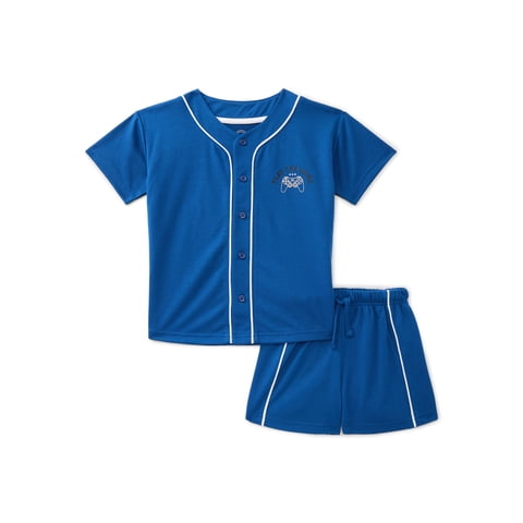 Boys Jersey Top and Shorts Pajama Set, 2-Piece, Sizes 4-18