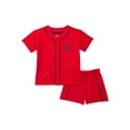 thumbnail image 1 of Wonder Nation Boys Jersey Top and Shorts Pajama Set, 2-Piece, Sizes 4-18, 1 of 3