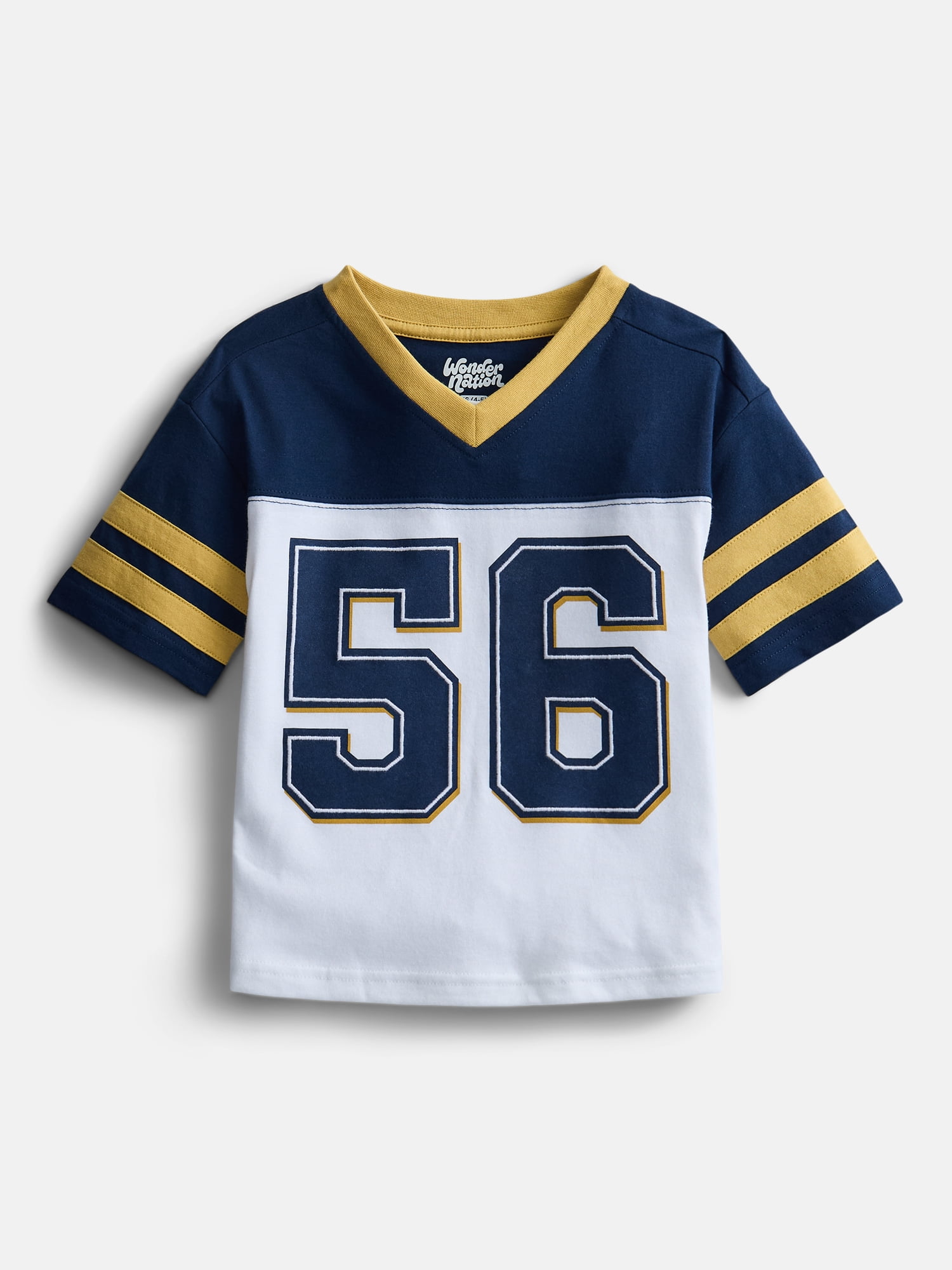 Wonder Nation Boys SS Jersey Tee with Short Sleeves, Sizes 4-18 & Husky