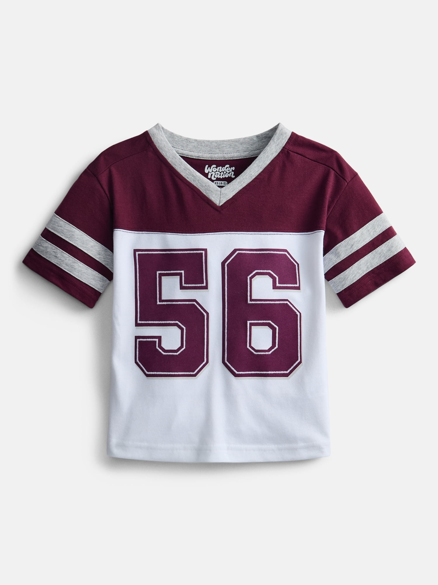 Wonder Nation Boys SS Jersey Tee with Short Sleeves, Sizes 4-18 & Husky