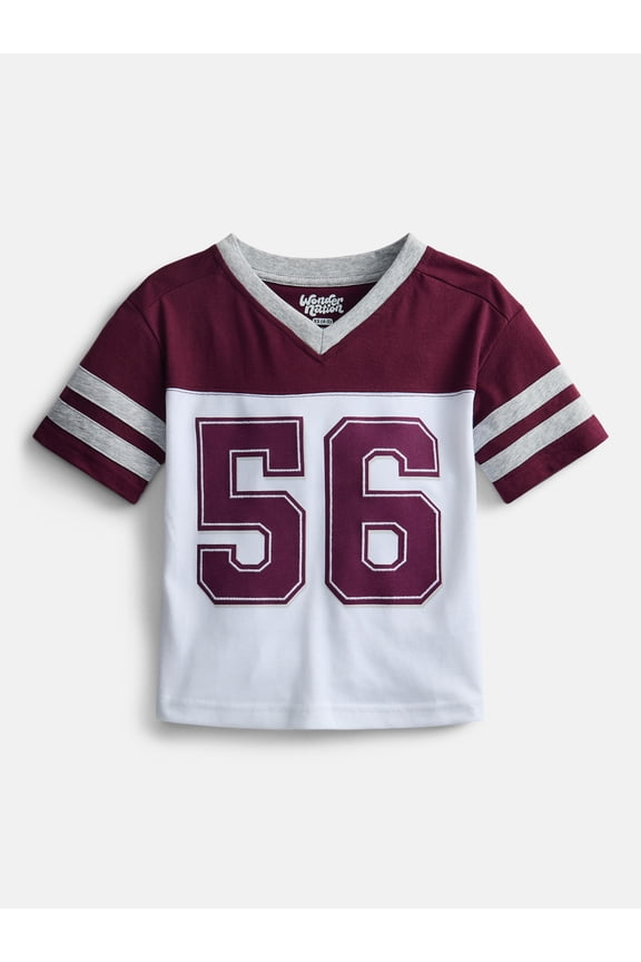 Boys SS Jersey Tee with Short Sleeves, Sizes 4-18 & Husky