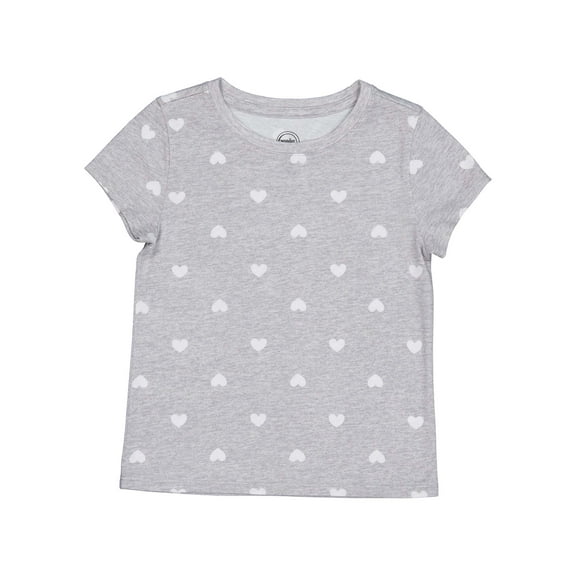 Wonder Nation Girls Short Sleeve Kid Tough T-Shirt, Sizes 4-18 & Plus