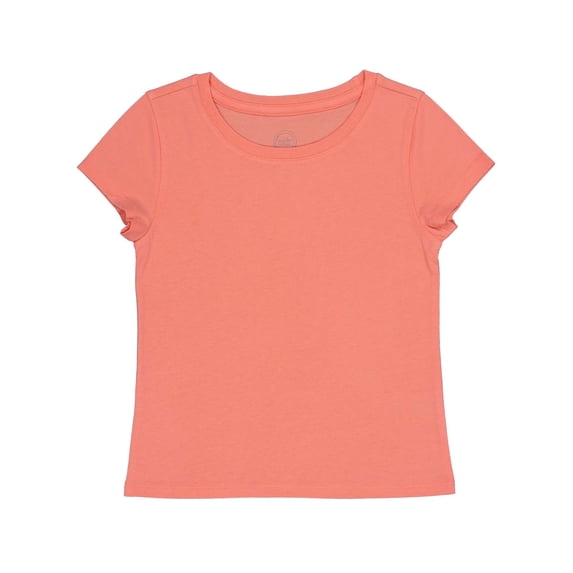 Wonder Nation Girls Short Sleeve Kid Tough T-Shirt, Sizes 4-18 & Plus