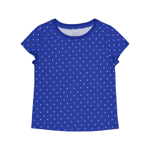 Wonder Nation Girls Kid Tough Tee with Short Sleeves, Sizes 4-18 & Plus