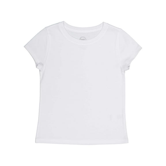 Wonder Nation Girls Short Sleeve Kid Tough T-Shirt, Sizes 4-18 & Plus