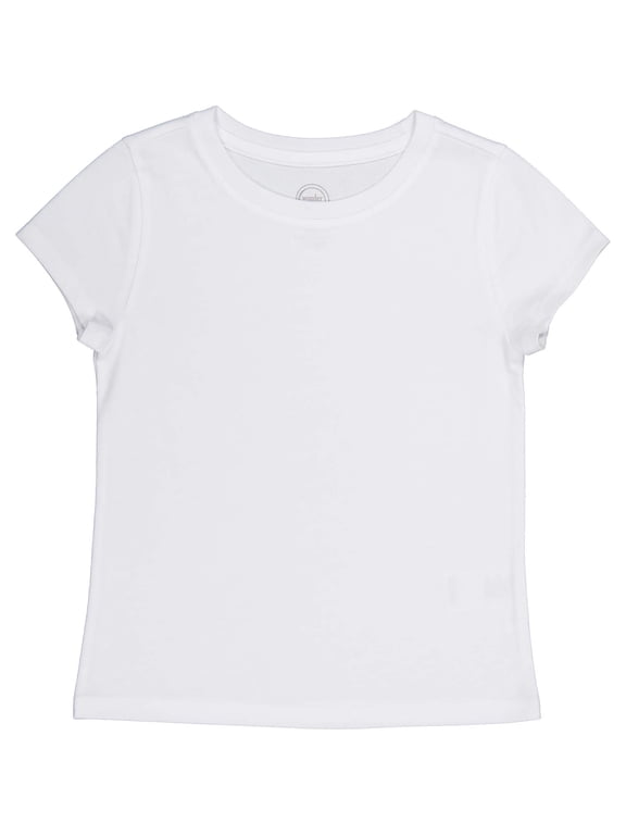 Girls Kid Tough Tee with Short Sleeves, Sizes 4-18 & Plus