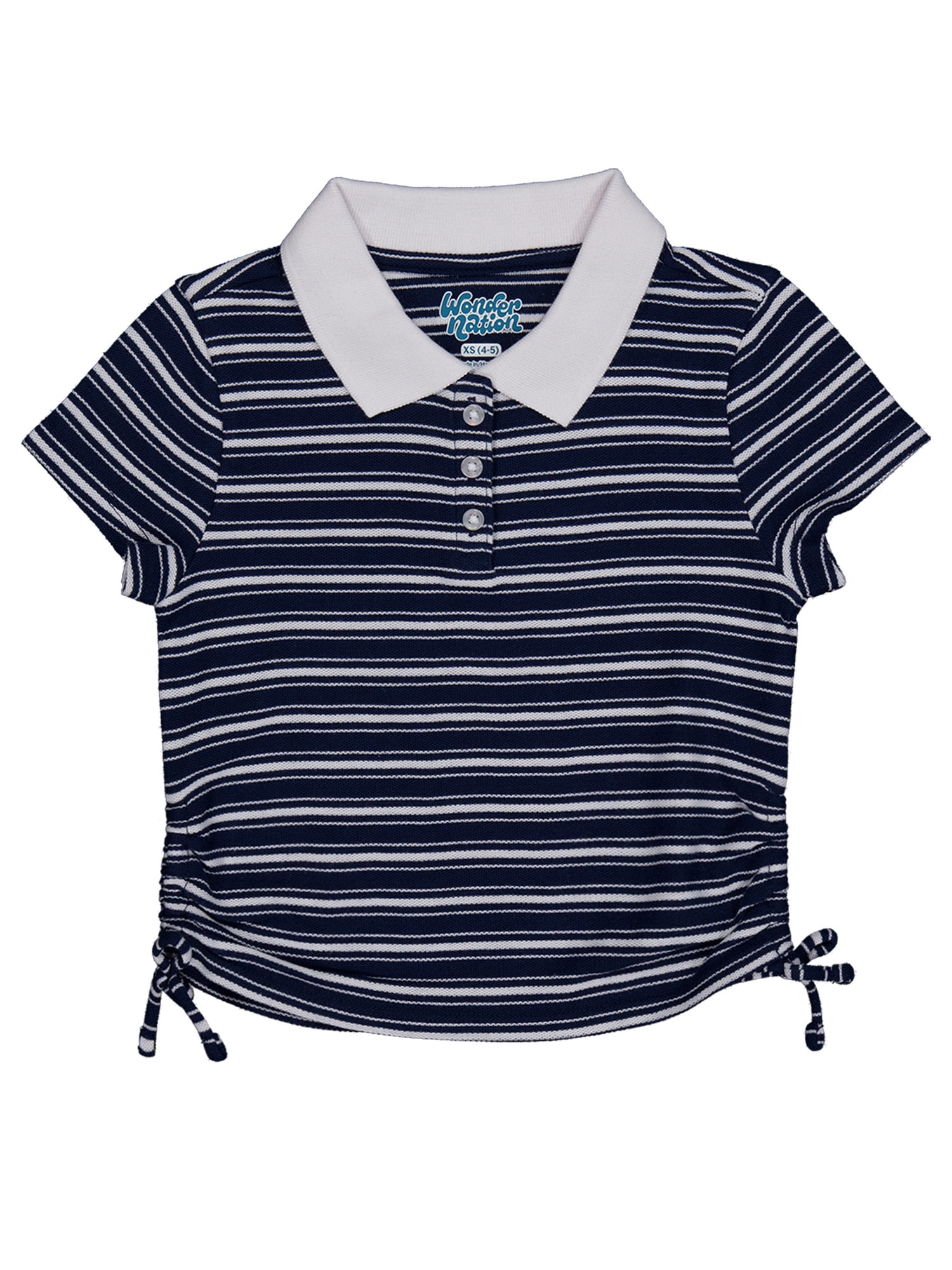 Wonder Nation Girls Short Sleeve Knit Top, Sizes 4-18 & Plus
