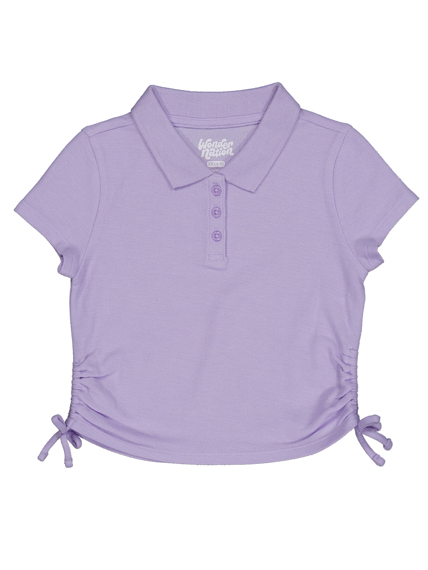 Wonder Nation Girls Short Sleeve Knit Top, Sizes 4-18 & Plus