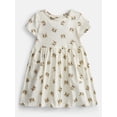 thumbnail image 1 of Wonder Nation Baby and Toddler Girls Printed Short Sleeve Dress, Sizes 0M-5T, 1 of 3