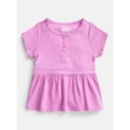 thumbnail image 1 of Wonder Nation Girls' Peplum Top with Short Sleeves, Sizes XS-XXL & Plus, 1 of 3