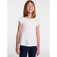 thumbnail image 1 of Wonder Nation Girls' Peplum Top with Short Sleeves, Sizes XS-XXL & Plus, 1 of 7