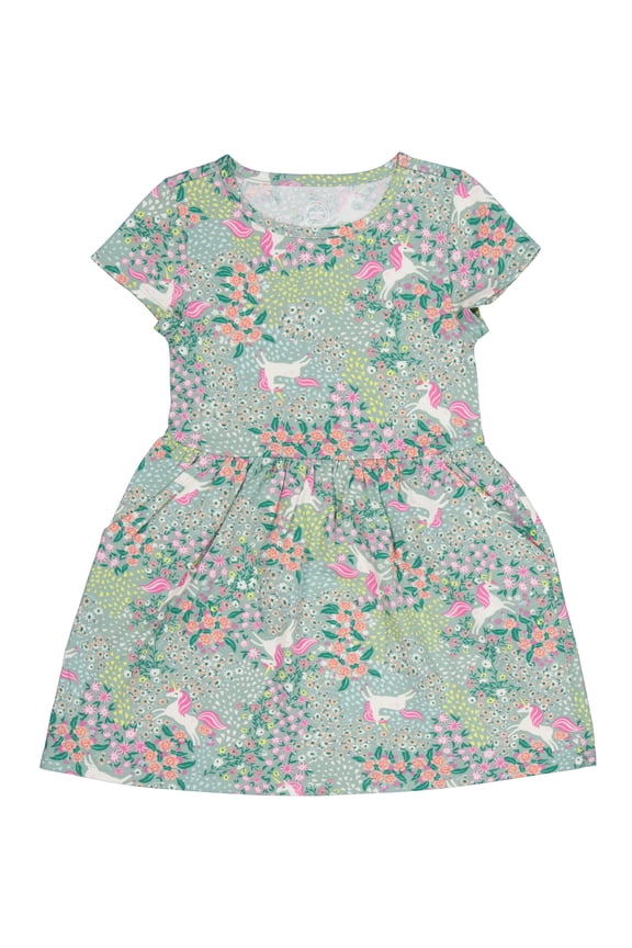 Girl's Short Sleeve Play Dress, Sizes 4-18 & Plus