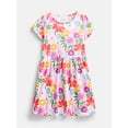 thumbnail image 1 of Wonder Nation Girl’s Play Dress with Short Sleeves, Sizes XS-XXL, 1 of 3