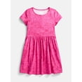 thumbnail image 1 of Wonder Nation Girl’s Play Dress with Short Sleeves, Sizes XS-XXL, 1 of 3