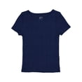 thumbnail image 1 of Wonder Nation Girls Short Sleeve Rib Tee, Sizes 4-18 & Plus, 1 of 3