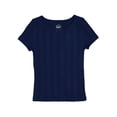 thumbnail image 1 of Wonder Nation Girls Short Sleeve Rib Tee, Sizes 4-18 & Plus, 1 of 3