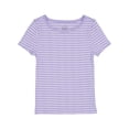 thumbnail image 1 of Wonder Nation Girls Short Sleeve Rib Tee, Sizes 4-18 & Plus, 1 of 3