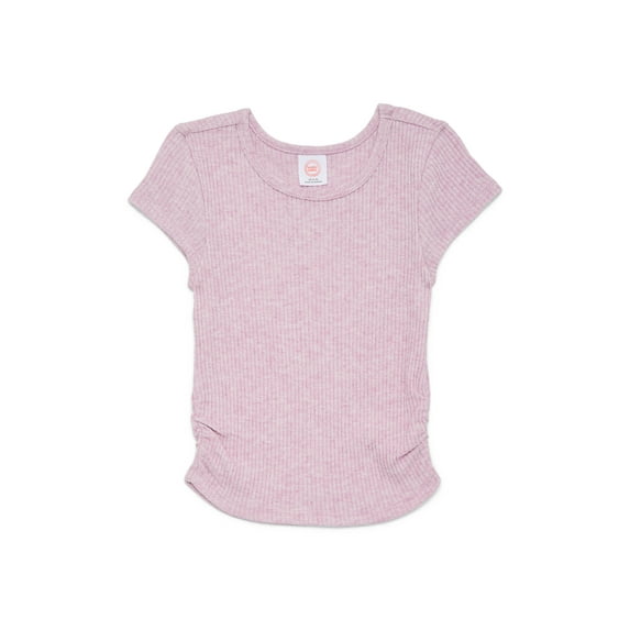 Wonder Nation Girls Short Sleeve Shine Top, Sizes 4-18 & Plus