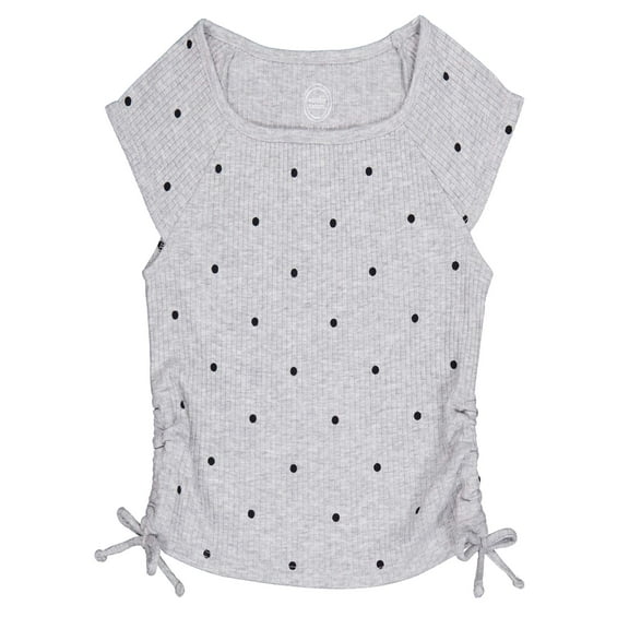 Wonder Nation Girls Short Sleeve Side Tie T-Shirt, Sizes 4-18 & Plus