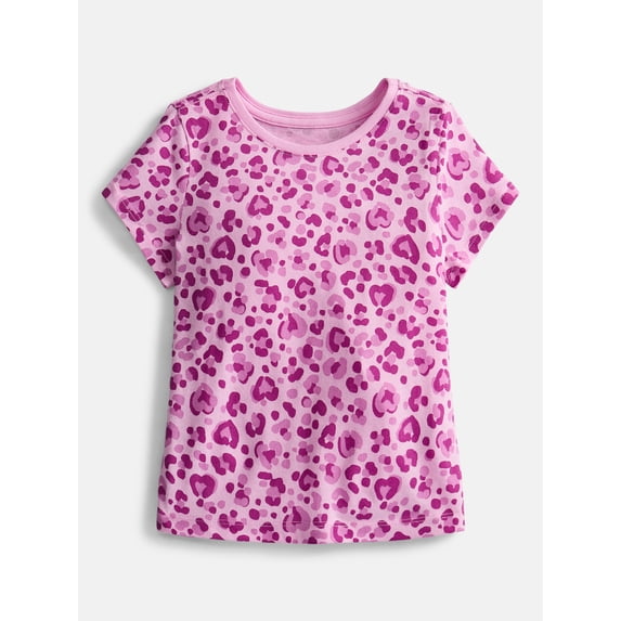 Wonder Nation Toddler Girls Graphic Tee with Short Sleeves, Sizes 18M-5T