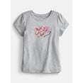 thumbnail image 1 of Wonder Nation Toddler Girls Graphic Tee with Short Puff Sleeves, Sizes 18M-5T, 1 of 3