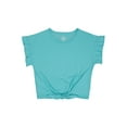 thumbnail image 1 of Wonder Nation Girls Short Sleeve Tie Front Tee, Sizes 4-18 & Plus, 1 of 3