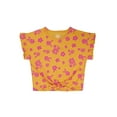 thumbnail image 1 of Wonder Nation Girls Short Sleeve Tie Front Tee, Sizes 4-18 & Plus, 1 of 4